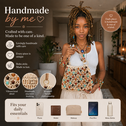 Sienna’s Handmade Boho Beaded Bag