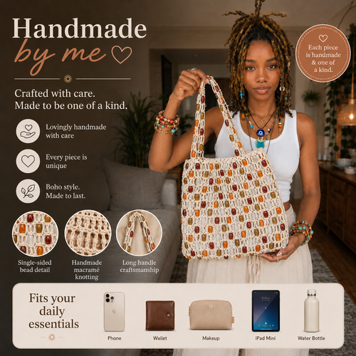 Sienna’s Handmade Boho Beaded Bag